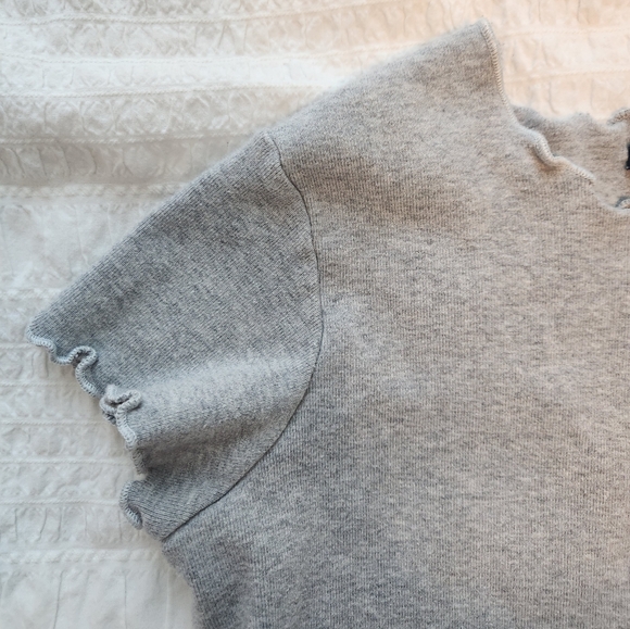 Brandy Melville Grey Cropped Baby tee - Picture 3 of 5